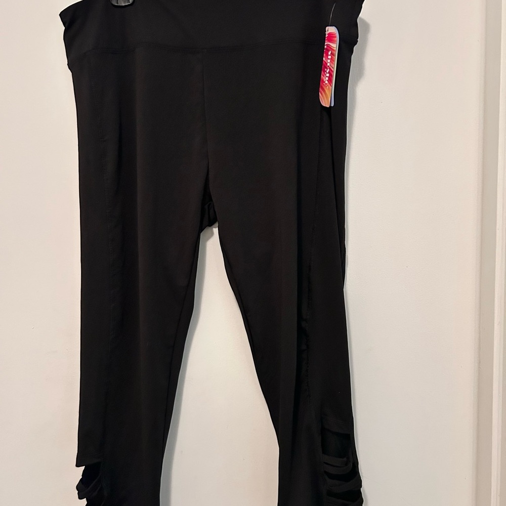 Shosho Black Cutout Leggings NWT